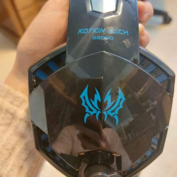 Gaming headphones black and blue - Picture 3 of 7